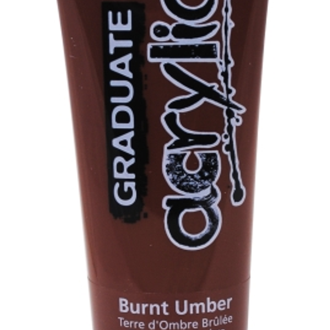 Daler Rowney Graduate Pintura Acrilica - Tubo de Plastico - 120ml - Color Sombra Tostada 1