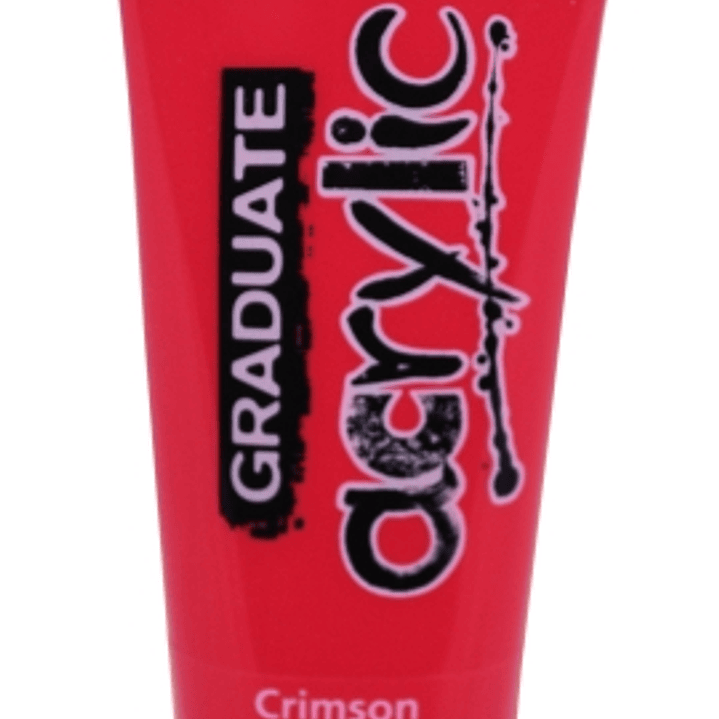 Daler Rowney Graduate Pintura Acrilica - Tubo de Plastico - 120ml - Color Carmesi 1