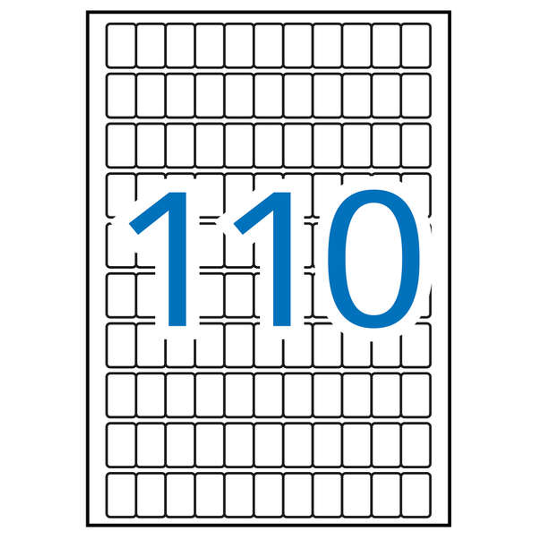 Apli Etiquetas A5 Blancas 12.0 x 18.0mm 15 Hojas 1