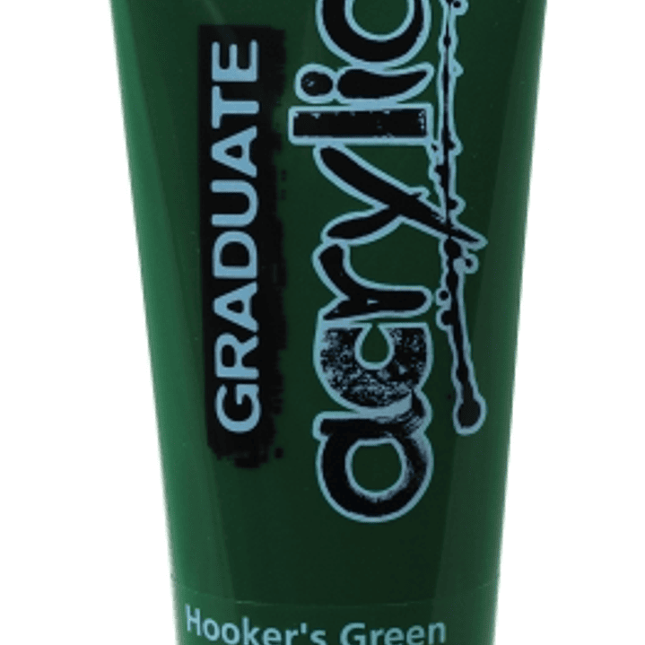 Daler Rowney Graduate Pintura Acrilica - Tubo de Plastico - 120ml - Color Verde Hooker 1