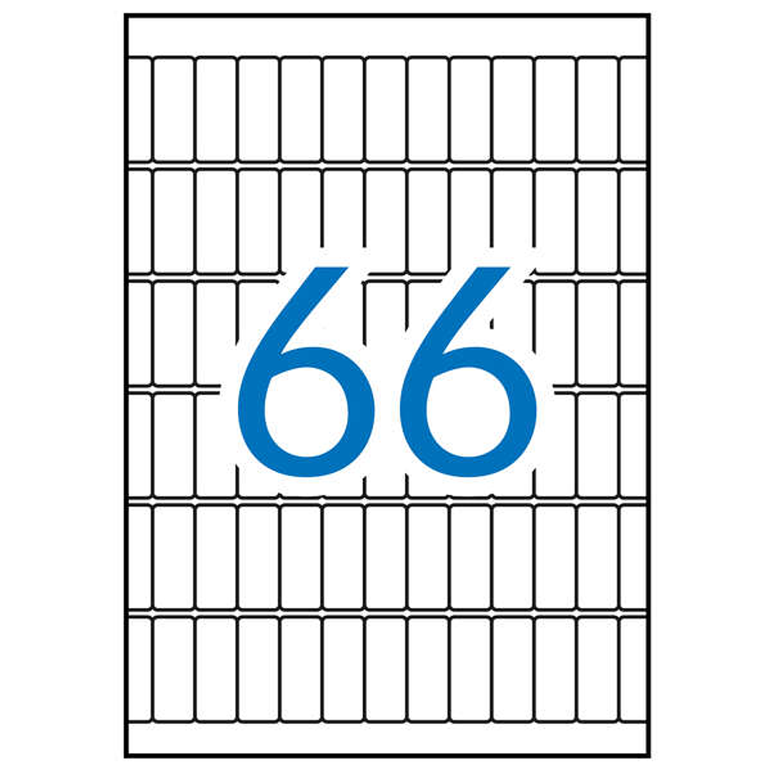 Apli Etiquetas A5 Blancas 12.0 x 30.0mm 15 Hojas 1