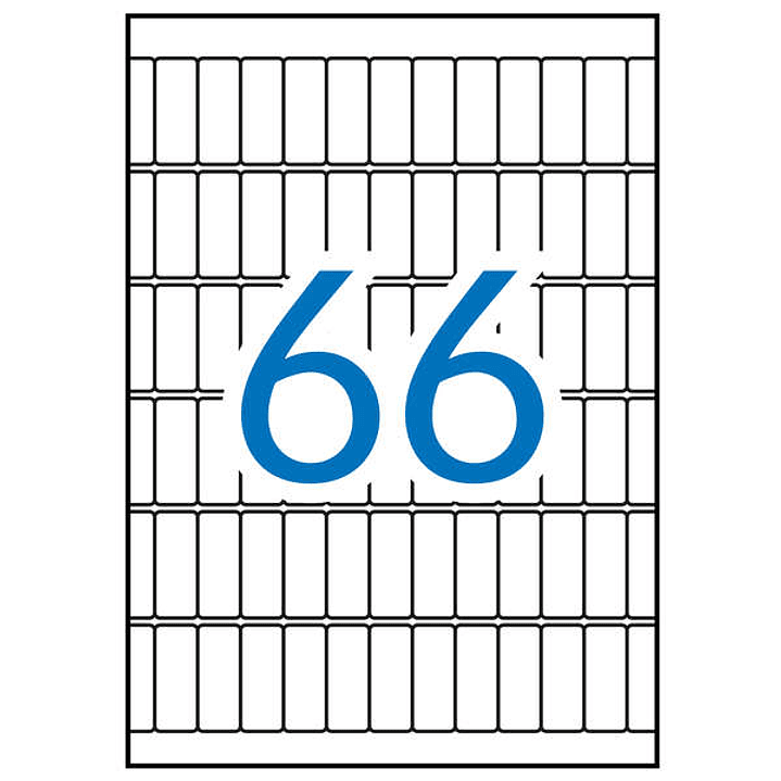 Apli Etiquetas A5 Blancas 12.0 x 30.0mm 15 Hojas 1