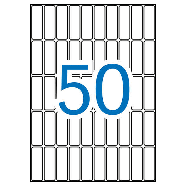 Apli Etiquetas A5 Blancas 13.0 x 40.0mm 15 Hojas 1