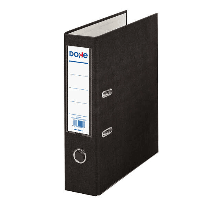 Dohe Archivador de Palanca Tamaño A4 - Lomo Ancho 70mm - Ollao, Rado y Tarjetero en el Lomo - Carton Forrado con Polipropileno - Cantoneras Metalicas  1