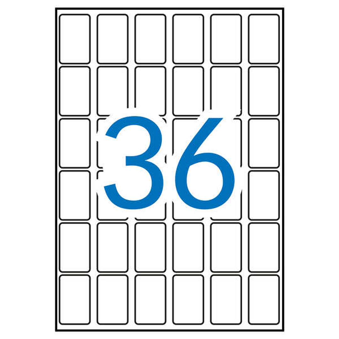 Apli Etiquetas A5 Blancas 22.0 x 32.0mm 15 Hojas 1