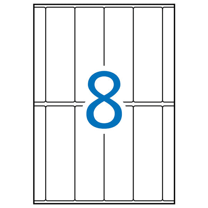 Apli Etiquetas A5 Blancas 31.0 x 100.0mm 15 Hojas 1