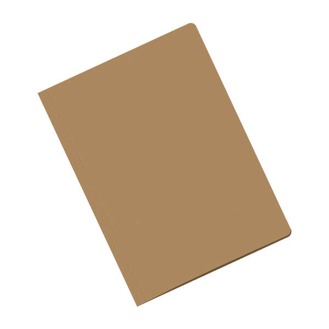 Dohe Pack de 50 Subcarpetas Cartulina de 170gr Folio - Con Ranura para Fastener - Resistente y Duradera - Color Marron - Con Ranura para Fastener - Re 1