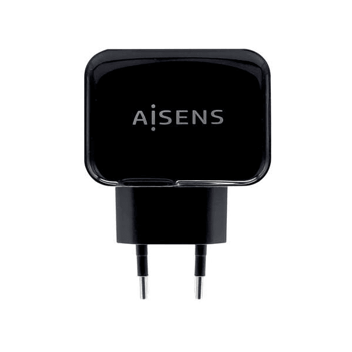 Aisens Cargador USB 17W 5V/3.4A - 2xUSB con Control AI - Color Negro 1