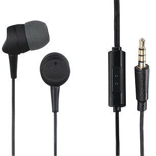 Hama Kooky Auriculares con Microfono - Cable 1.2m - Jack 3.5mm - Color Negro