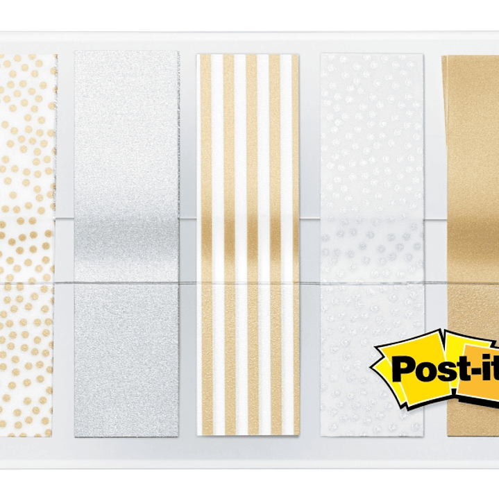 Post-It Index Dispensador con 100 Marcadores de Indice Reposicionables - Forma Rectangular - Colores Surtidos 1