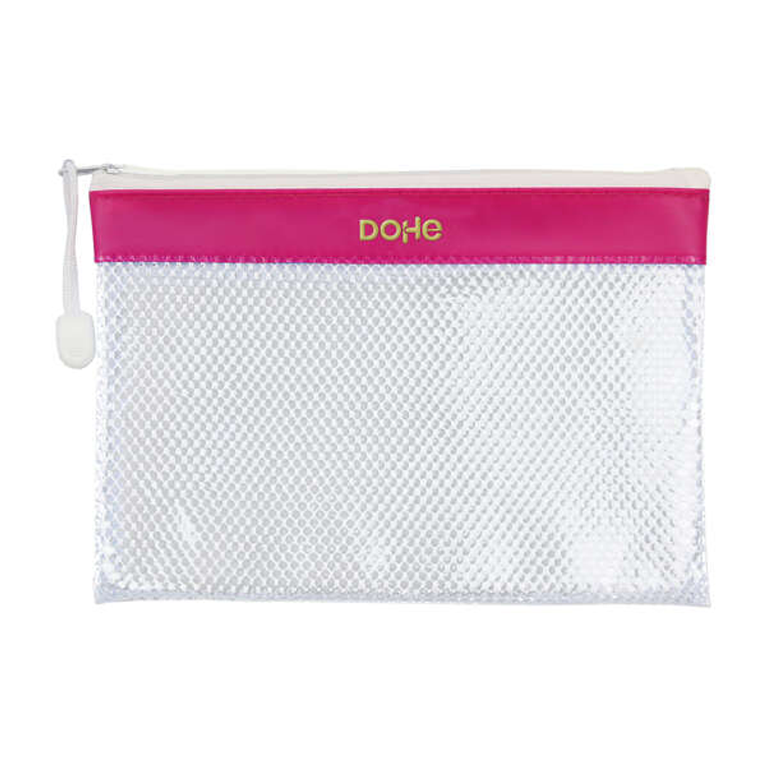Dohe Bolsa Cremallera PVC - 24x17.5mm - Resistente al Agua - Ideal para Documentos A5 1
