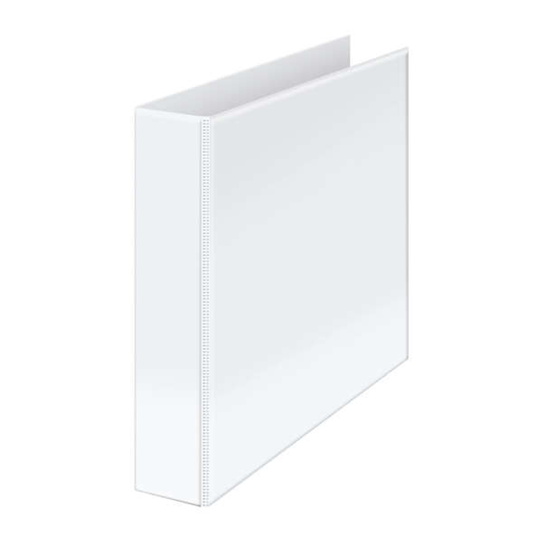 Dohe Carpeta Canguro Basic A4 - 2 Anillas Mixtas 55mm - Bolsa en Lomo y Portada - Carton Forrado - Color Blanco 1