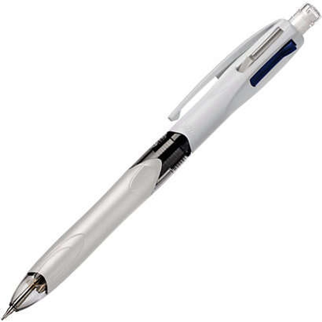 Bic 4 Colours 3+1 Boligrafo y Portaminas Retractil - Punta Media de 1mm - Mina HB 0.7mm - Cuerpo Ancho con Grip - Goma de Borrar - 3 Colores + Portami 1