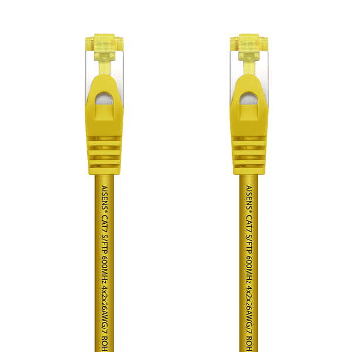 Aisens Cable de Red Latiguillo RJ45 LSZH Cat.7 600 MHz S/FTP PIMF AWG26 - 2.0M - Color Amarillo 1