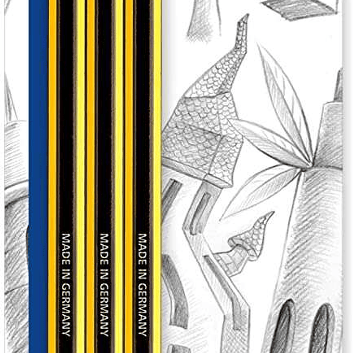 Staedtler Noris 120 Pack de 3 Lapices de Grafitito Hexagonales HB - Resistencia a la Rotura - Madera de Bosques Sostenibles 1