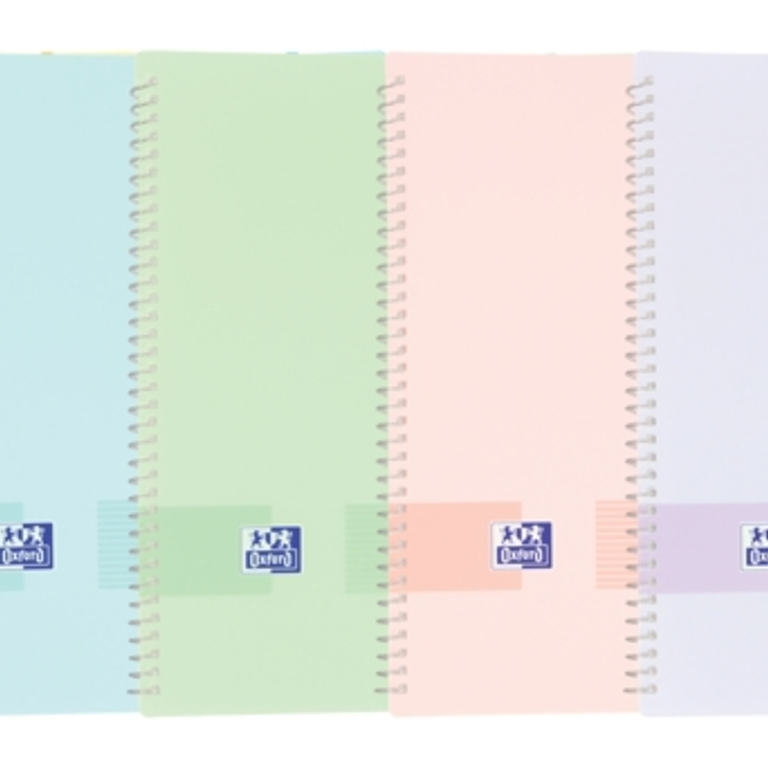 Oxford Live & Go A4 Carpeta de Fundas - Tapa de Plastico Opaco - Espiral 20 Fundas - Colores Surtidos 1