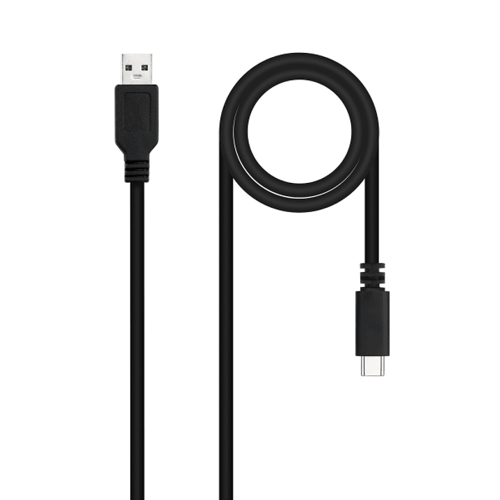Nanocable Cable 2.0 3A USB-C Macho a USB-A Macho - Longitud 1.50m - Color Negro 1