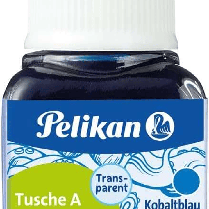 Pelikan Tinta China 523 10ml N.8 - 10ml - Ideal para Dibujo y Caligrafia - Resistente al Agua - Color Azul Cobalto 1