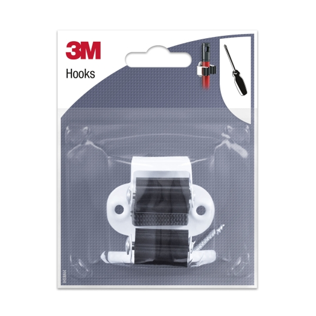 3M Gancho con Tornillos para Escoba - Formato M - Color Blanco 1