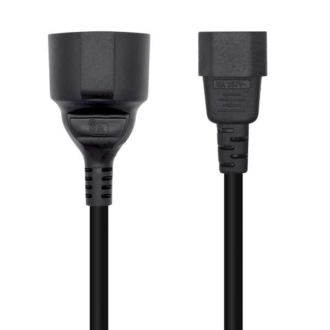 Aisens Cable Alimentacion 16A - C14/M A CEE7/H - 25cm - Color Negro 1