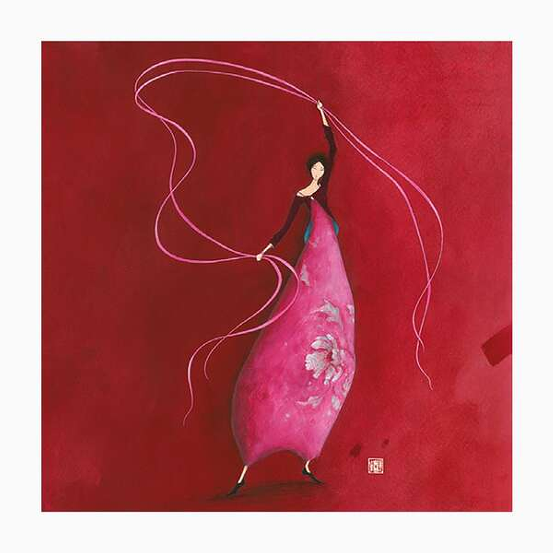 Pictura Gaëlle Boissonnard Tarjeta Doble - Acabado en Barniz de Relieve UV Grueso - Laminado Mate de Tacto Suave - 16x16cm - Papel con Certificacion F 1