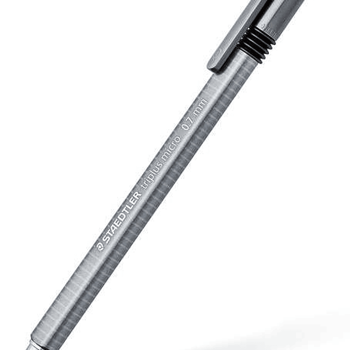Staedtler Triplus Micro 774 Portaminas - Ancho de Linea 0.7mm - Punta Retractil - Diseño Ergonomico - Color Gris 1