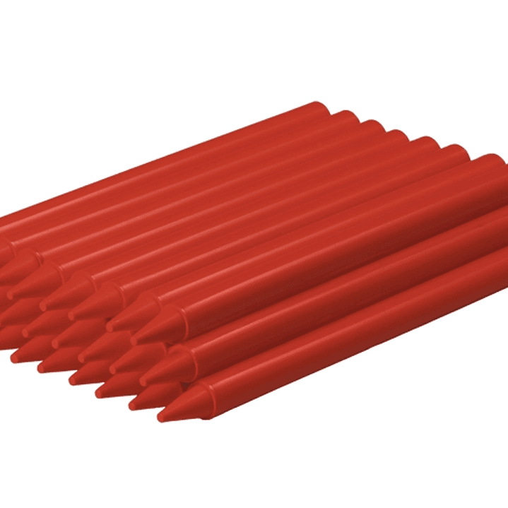 Jovi Plasticolor Estuche de 25 Ceras Plasticas - Resistentes - No Manchan - Agradable de Rayar - Acabado Brillante - Mezclables - Duraderas - Color Ro 1