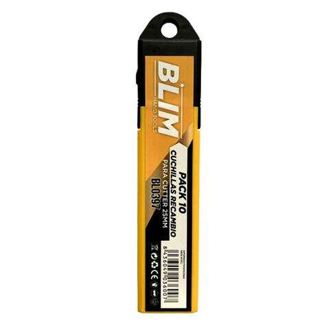 Blim Pack 10 Cuchillas Recambio para Cutters 25mm 1