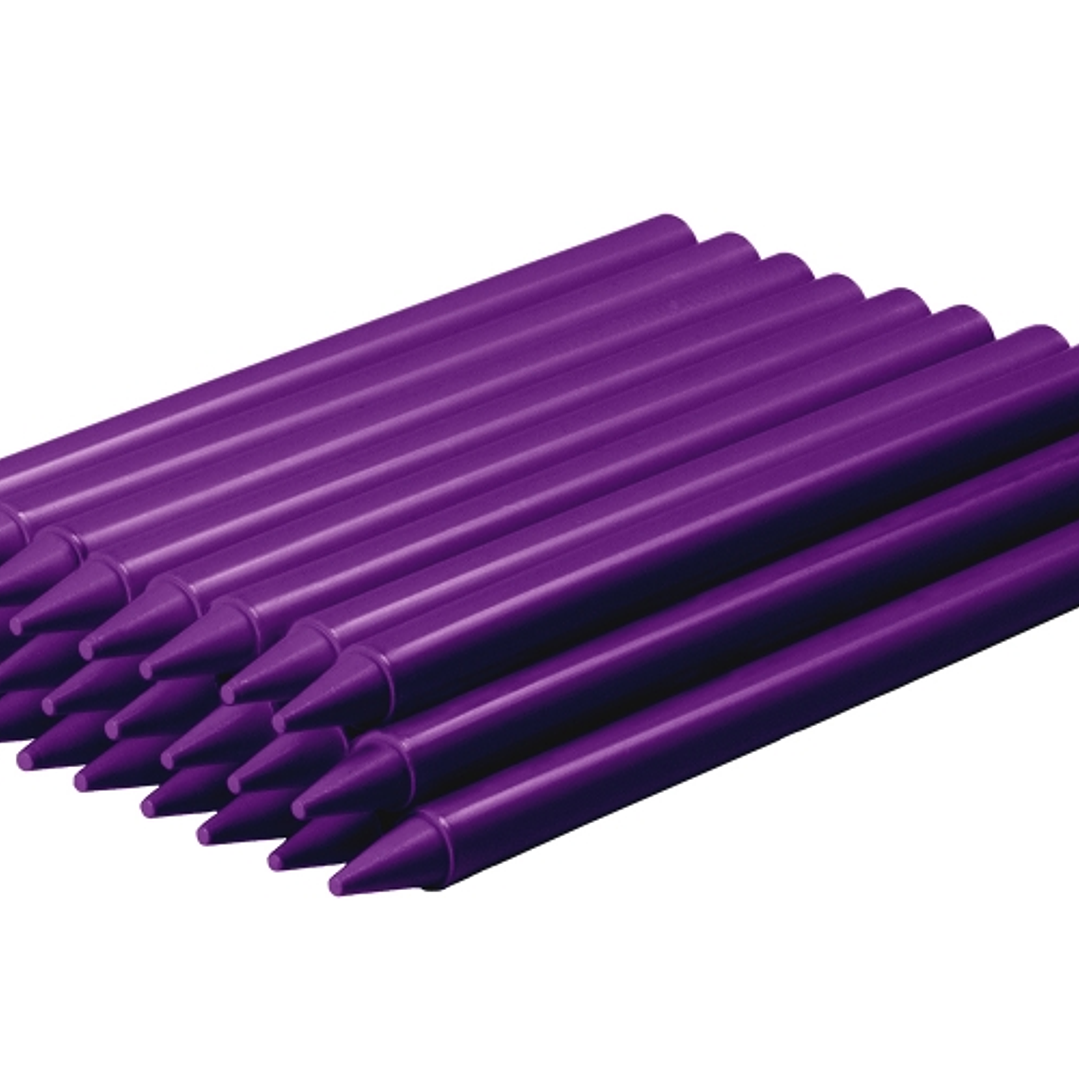 Jovi Plasticolor Estuche de 25 Ceras Plasticas - Resistentes - No Manchan - Agradable de Rayar - Acabado Brillante - Color Morado 1