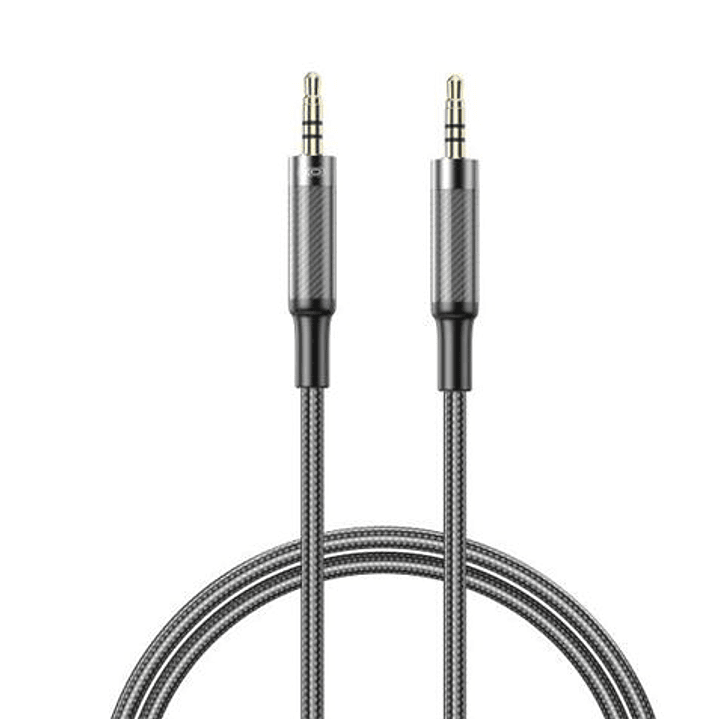 XO NBR279C Cable Audio Jack 3.5mm Macho a Jack 3.5mm Macho - 1m - Trenzado - Color Negro 1