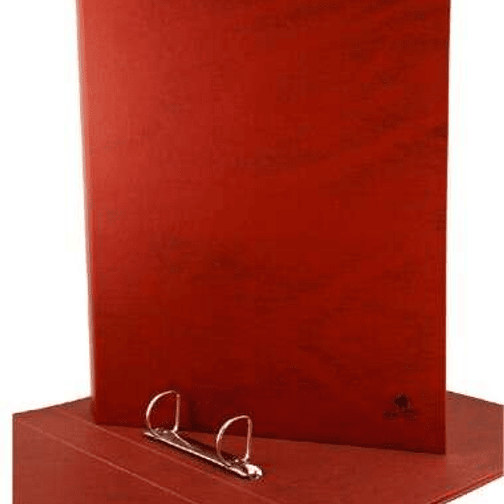 Mariola Carpeta de 4 Anillas Carton Forrado Papel Plastificado Cuero - Tamaño Cuarto Natural - Anillas Mixtas 40mm - Medidas 34x26x5.5cm - Color Marro 1