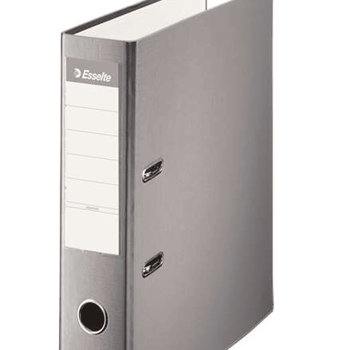 Esselte Archivador de Palanca - Formato A4 - Lomo 75mm - Capacidad para 500 Hojas - Color Gris 1