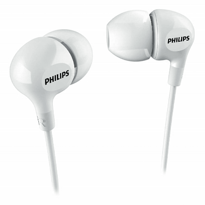 Philips Auriculares Intraurales con Cable - Jack 3.5mm - Microfono Integrado - Aislamiento Pasivo del Ruido - Boton Multifuncion - Color Blanco 1