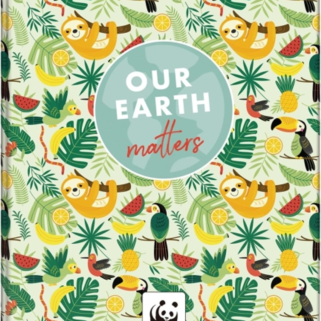 Dohe WWF Tropic Carpeta de 4 Anillas Mixtas de 40mm - Formato Folio - Cubierta en Carton Forrado Plastificado 1