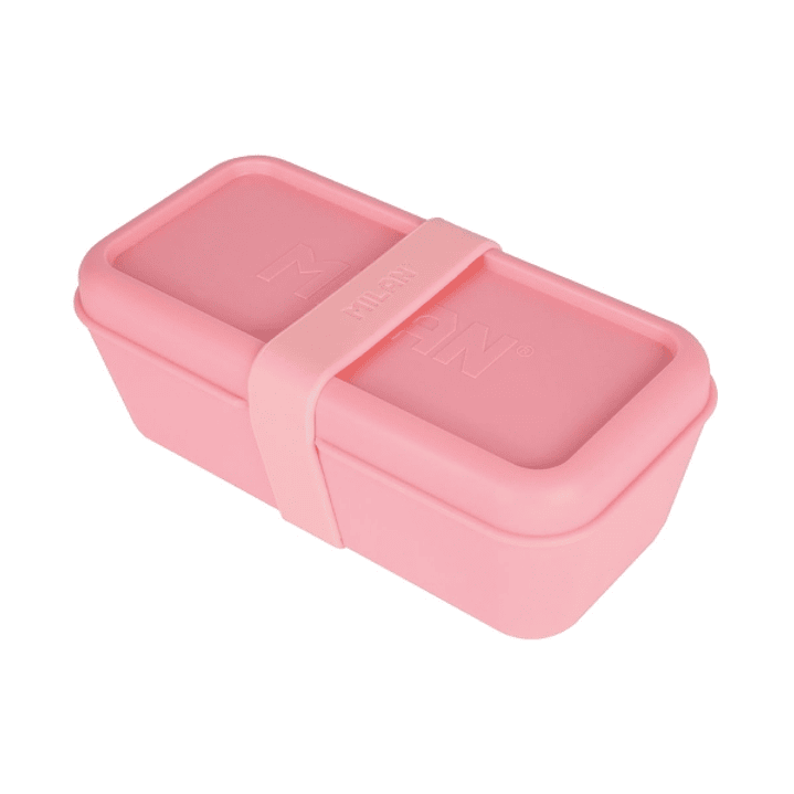 Milan Coleccion 460 Fiambrera Rectangular 0.75L - Apta para Microondas, Lavavajillas y Congelador - Libre de BPA - Divisor Interior Movil - Medidas 20 1