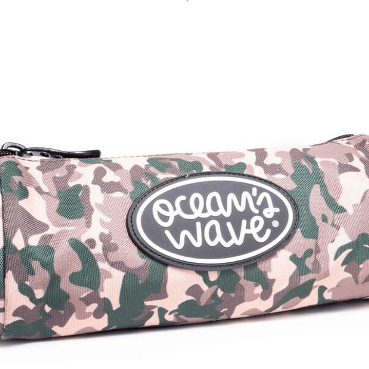 Oceans Wave Estuche Redondo - Gran Amplitud - Diseño Camuflaje Tierra 1