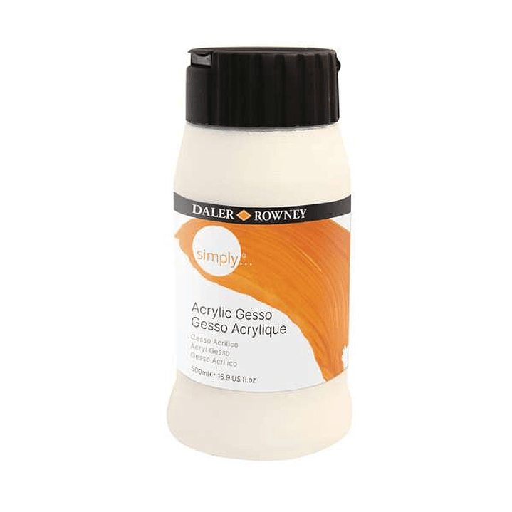 Daler Rowney Simply Bote de Imprimador de Yeso 500ml - Color Blanco 1