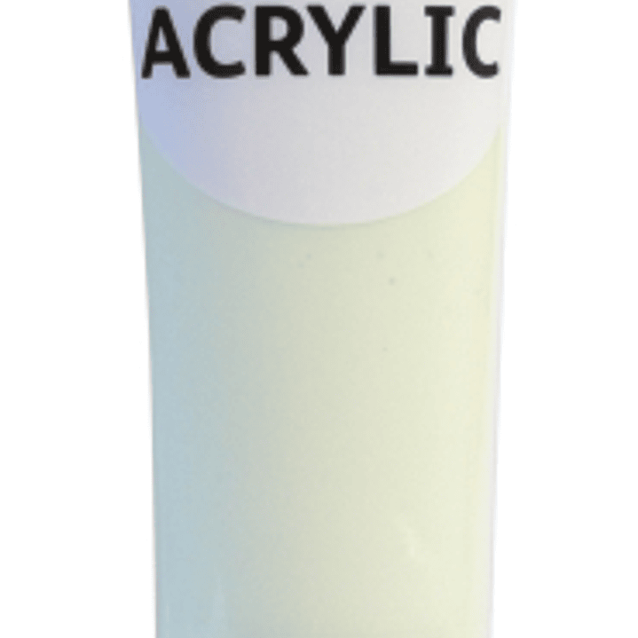 Daler Rowney Simply Pintura Acrilica - Tubo de Plastico - 75ml - Brilla en la Oscuridad - Color Fosforescente 1