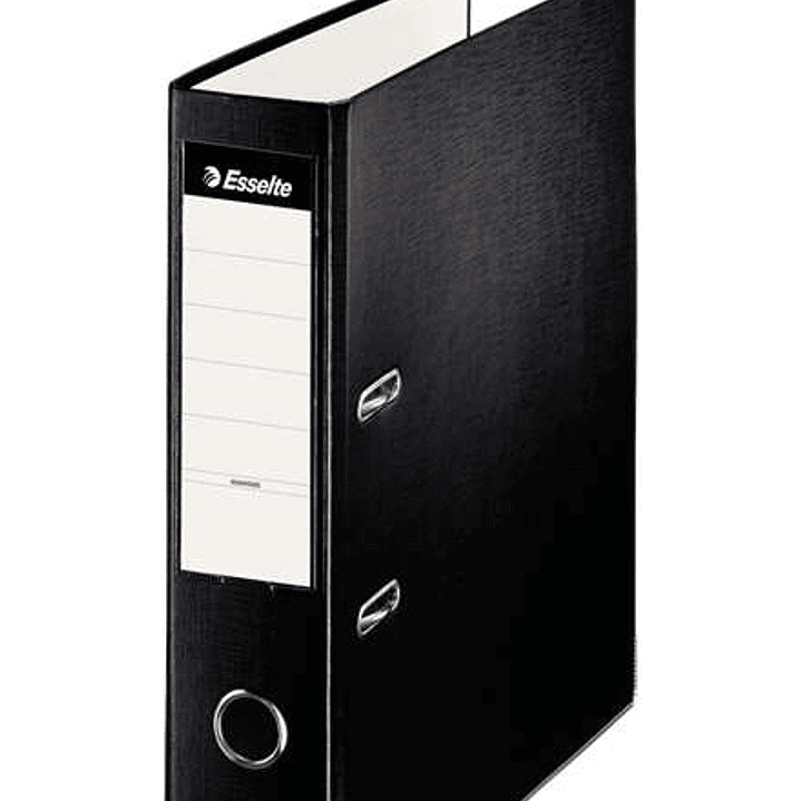Esselte Archivador de Palanca - Formato A4 - Lomo 75mm - Capacidad para 500 Hojas - Color Negro 1