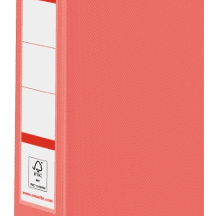 Esselte Colour'Breeze Carpeta de Anillas 25mm A4 - Lomo 42mm - Capacidad para 190 Hojas - Color Coral 1