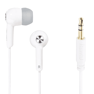 Hama Gloss Auriculares con Cable de 1.2m - Estereo - Jack 3.5mm - Color Blanco