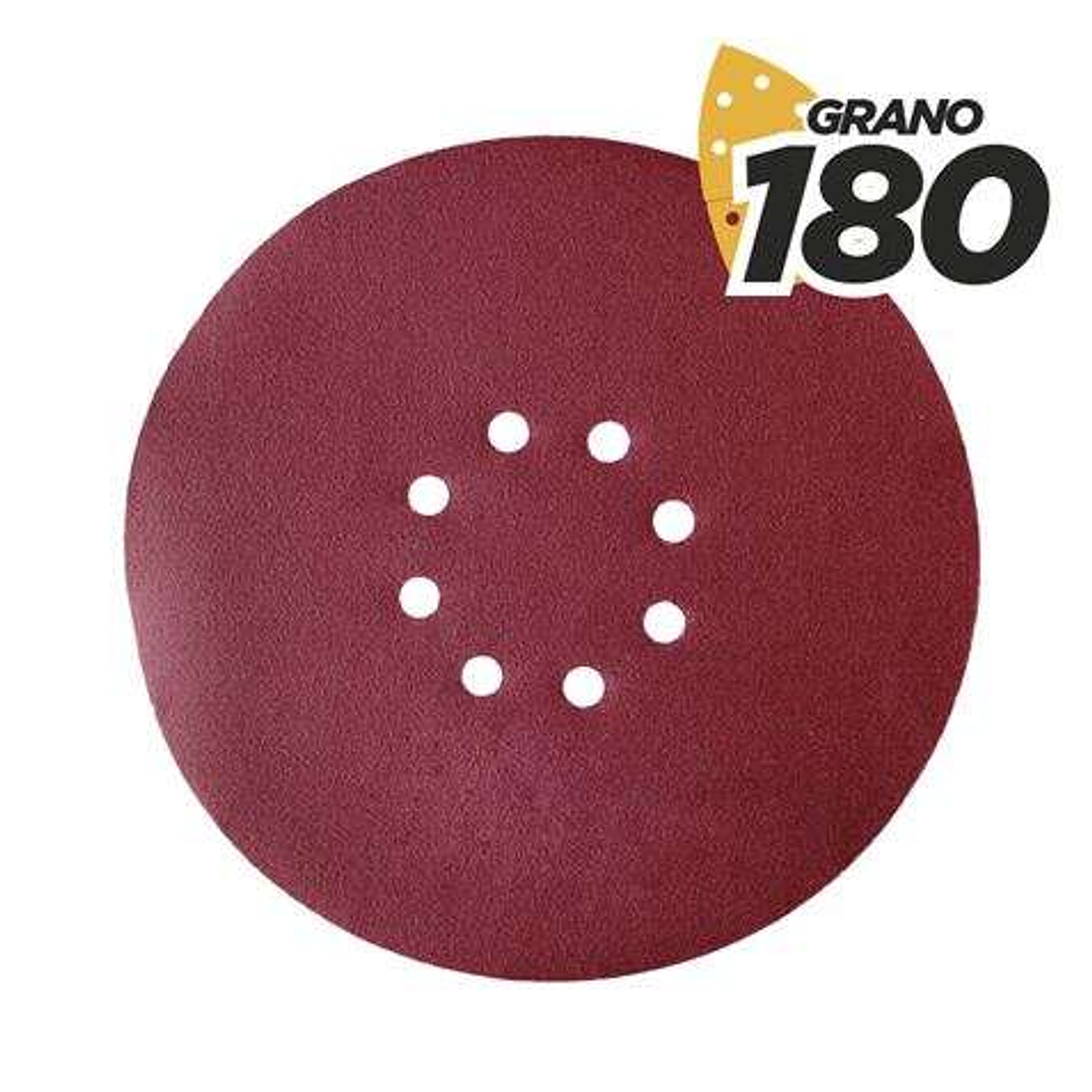 Blim Pack de 5 Lijas con Velcro para Lijadora BL0223 - Grano 180 - Formato Circular 1
