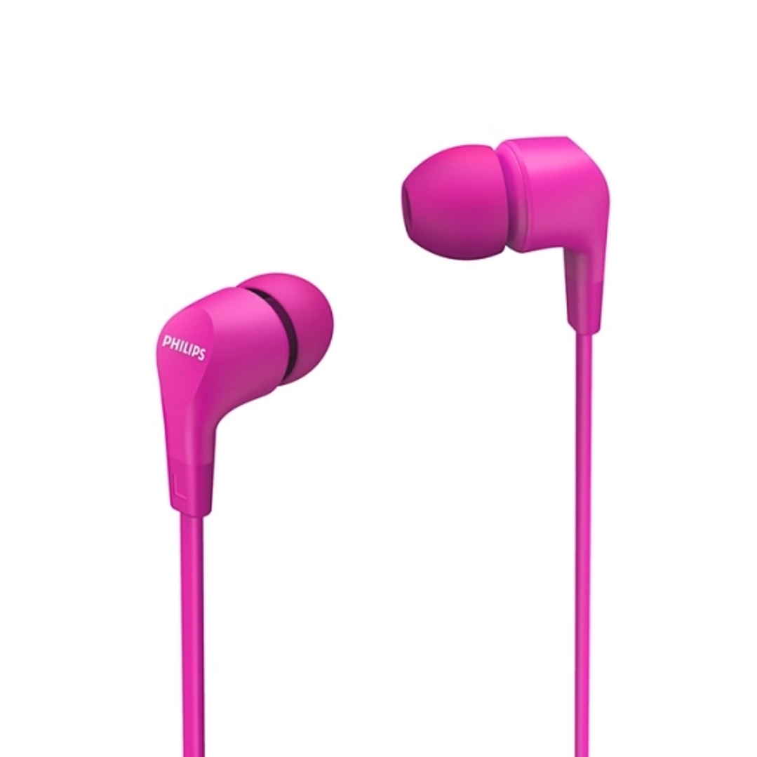 Philips Auriculares Intraurales con Cable - Jack 3.5mm - Microfono Integrado - 3 Pares de Almohadillas de Silicona - Aislamiento Pasivo del Ruido - Al 1