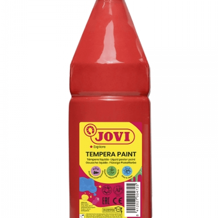 Jovi Tempera Paint Tempera Liquida 1000ml - Base Agua - Lista para Usar - Alto Poder Cubriente - Secado Rapido - Excelente Rendimiento - Facil Aplicac 1
