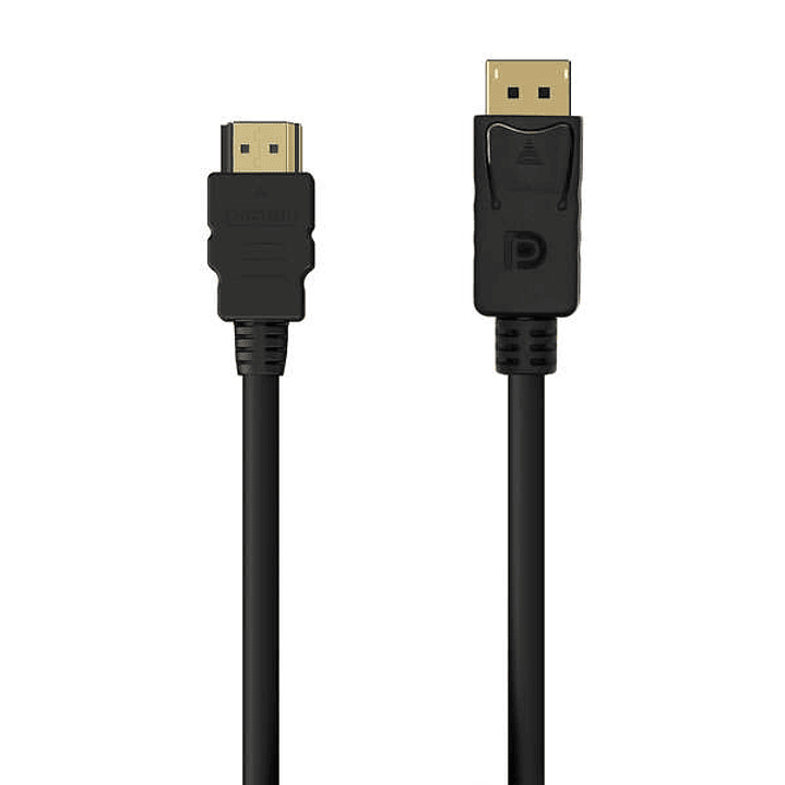 Aisens Cable Conversor DisplayPort a HDMI - DP/M-HDMI/M - 0.5M - Color Negro 1