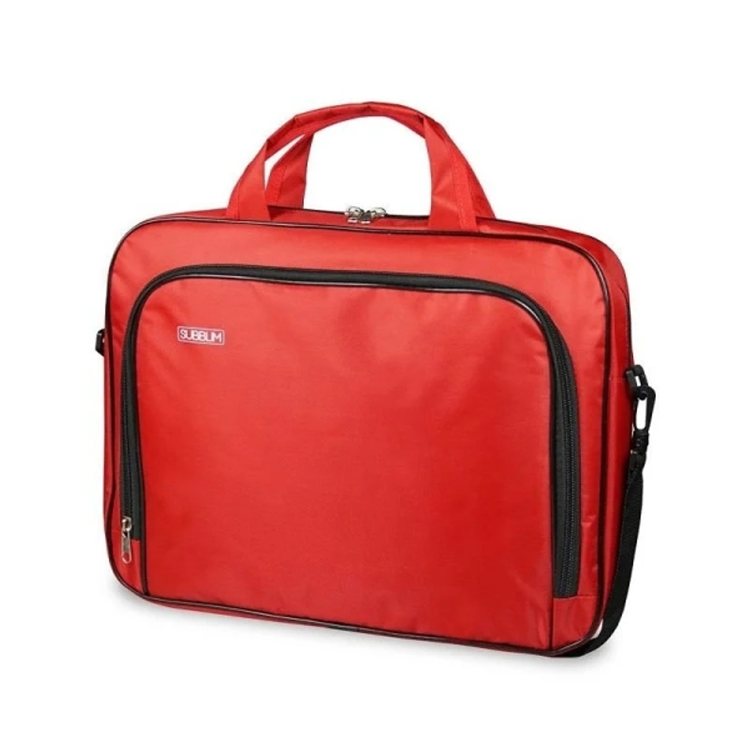 Subblim Estuche Oxford para portátil - 410mm - Protección reforzada - Gran capacidad de almacenamiento - Resistente al agua - Color Rojo 1