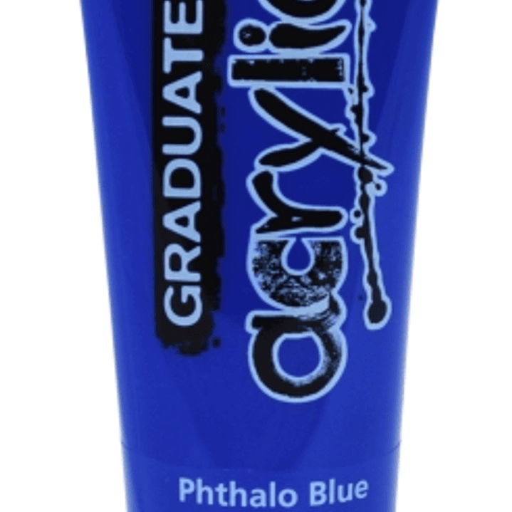 Daler Rowney Graduate Pintura Acrilica - Tubo de Plastico - 120ml - Color Azul Ftalo 1