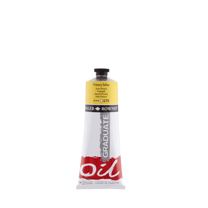 Daler Rowney Graduate Pintura al Oleo - Tubo de Aluminio - 220ml - Color Amarillo Primario 1