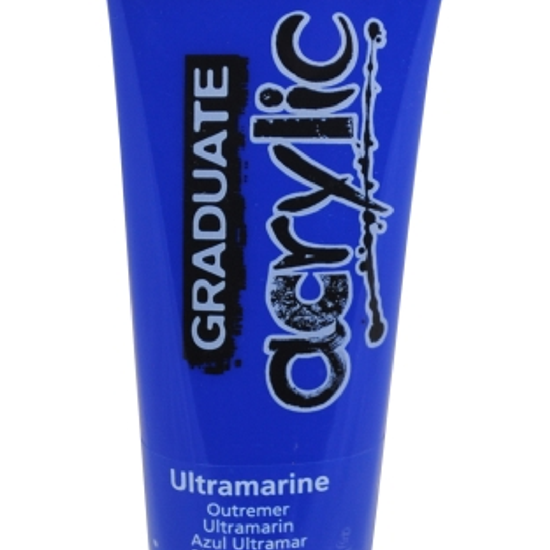 Daler Rowney Graduate Pintura Acrilica - Tubo de Plastico - 120ml - Color Azul Ultramarino 1