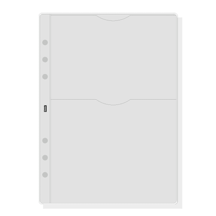 Finocam R1070 Pack de 6 Fundas Porta Cd para Agendas Open - Formato 1000 - 141x2x215mm - PVC - Color Gris Claro 1